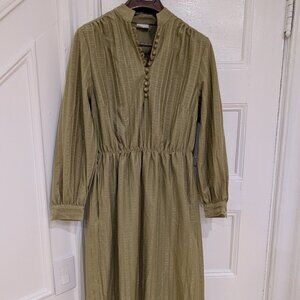 Woman's Khaki Polyester Dress Size 10